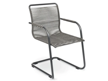 SWING - Cantilever rope garden chair with armrests by Fischer Möbel - view 2